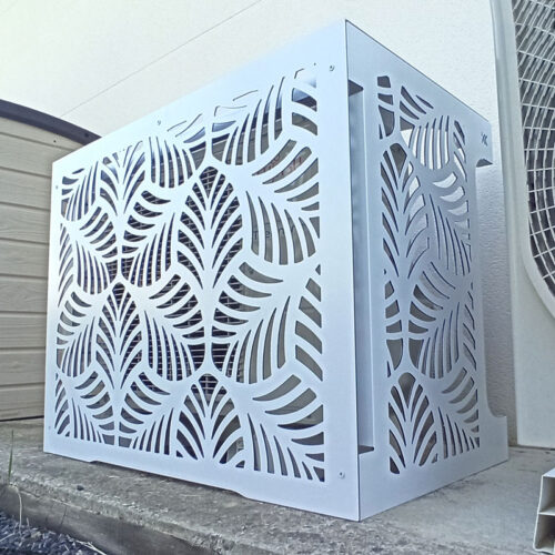 Cache clim Bali - Cache climatisation et pompe à chaleur design fabriqué en France - cache climatiseur